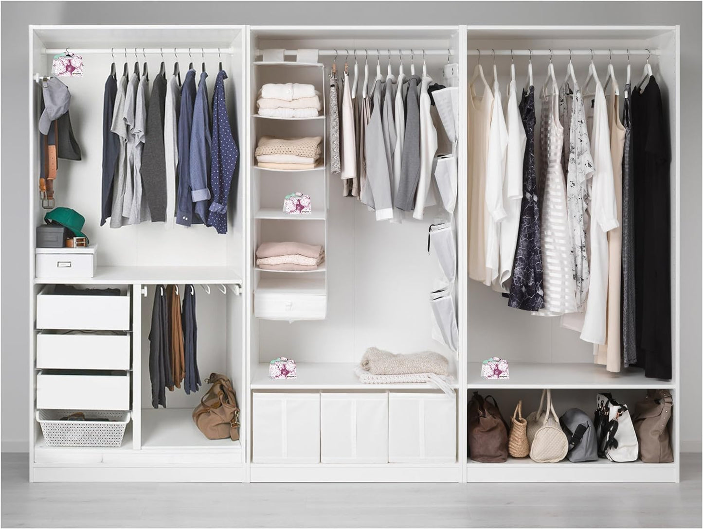 Mottenfalle Clothes Moth Traps 6-Pack - Prime Safe Non-Toxic Eco-Friendly Moth Traps with Pheromones Sticky Adhesive Tool for Wool Closet Carpet (Table-Top)