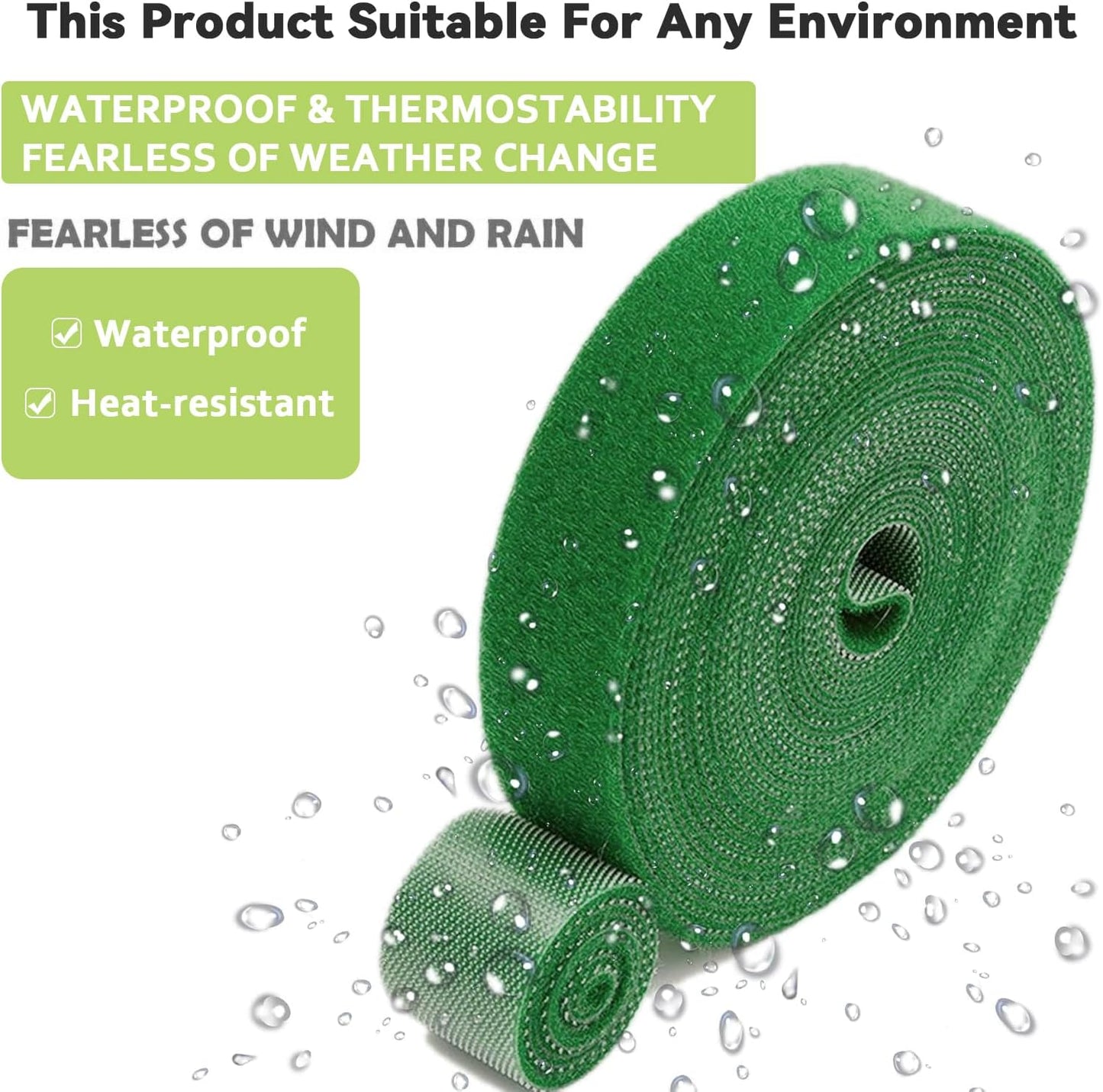 Green Garden Tie,Plant Ties for Climbing Plants,17FT Plant Supports for Effective Growing,Reusable and Adjustable,Plant Ties for Branches Flowers Tomatoes Indoor Outdoor Greenhouse