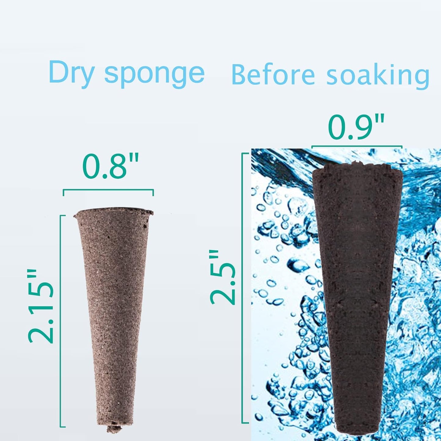 80 Pack Hydroponics Sponge,Replacementpre-Grow Sponges,Hydroponics Growing System Kit Compatible with Aerogarden sponges,Supplement pods for hydroponic Indoor Garden Growing System