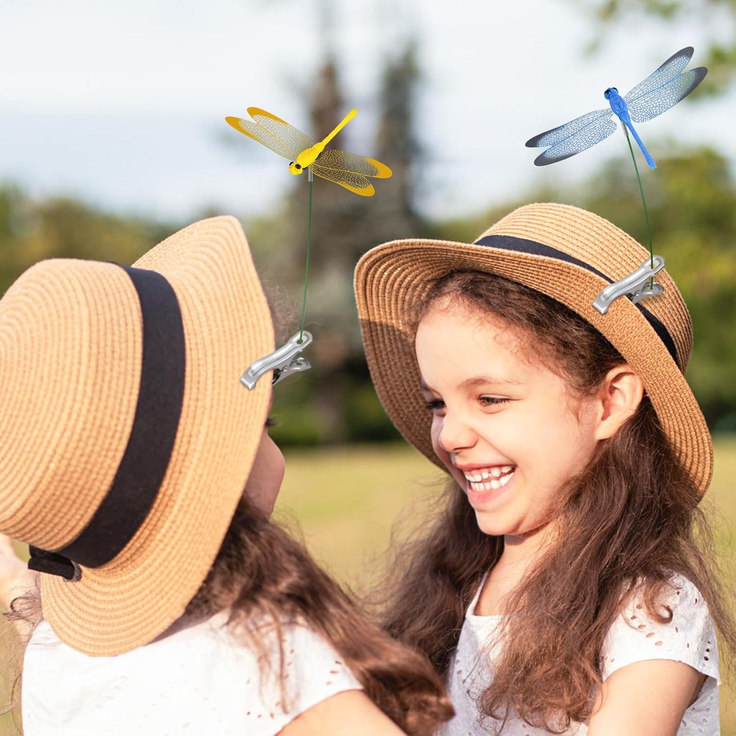 NiHome 15PCS Decorative Dragonflies with 10 Clips Decor for Garden, 9.8" Long Multicolor Waterproof Outdoor & Indoor Use, Versatile Clip-On Plant Decoration, Includes Pliers for Easy Attachment