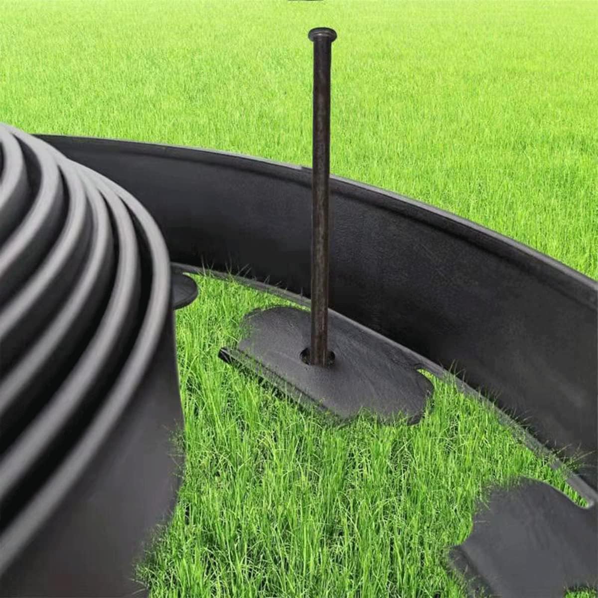 Metal Landscape Edging Anchoring Spikes, 50PCS 10 Inch Landscape Paver Edging Anchoring Spikes for Artificial Turf, Weed Barrier, Tent Spikes, Camping (50)