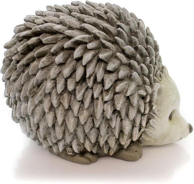 Roman Pudgy Pal Garden Figure, 75262, Hedgehog, 6.25 inches tall