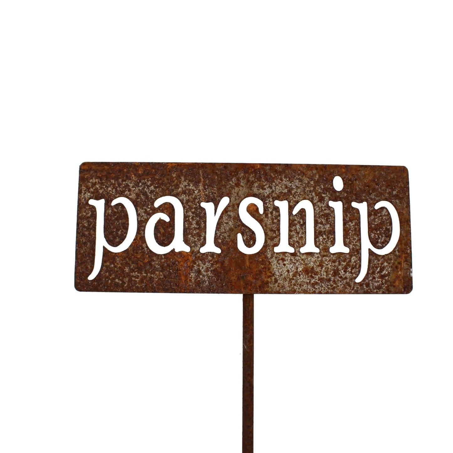 Classic Metal Garden Markers 19 Inches Tall (parsnip, Naturally Rusted)