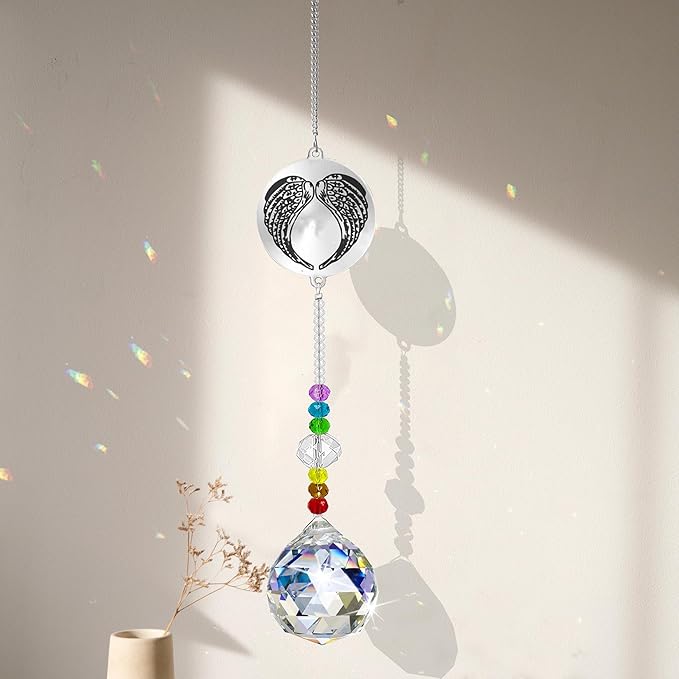 Memorial Gifts Crystal Suncatcher,Unique Sympathy Gifts for Loss of Loved One,Rainbow Maker Bereavement Gifts Box for Loss of Father Mom Dad Son Daughter Husband Brother Grandmother (Husband)