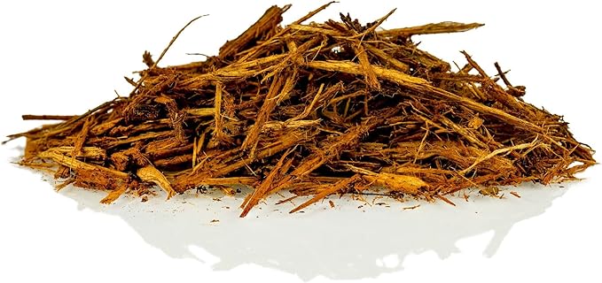 Organic Yellow Mulch by Gardenera - Enhance Soil Health and Plant Vitality - 2 QUARTS