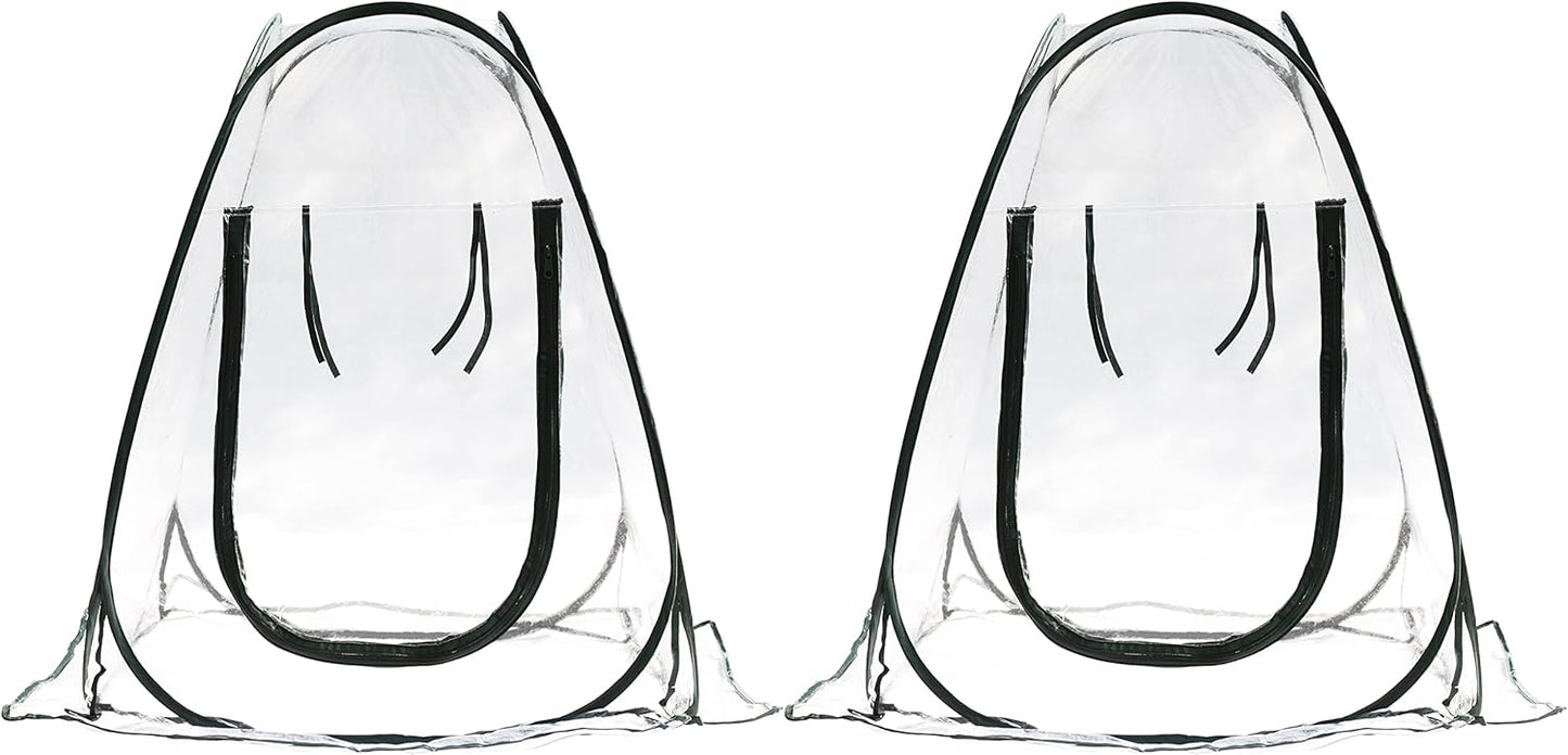 Gardzen 2-Pack 27"x27"x31" Pop up Grow Greenhouse Small Greenhouse, Portable Plant Flowers Mini Green House Cover for Outdoor & Indoor Use