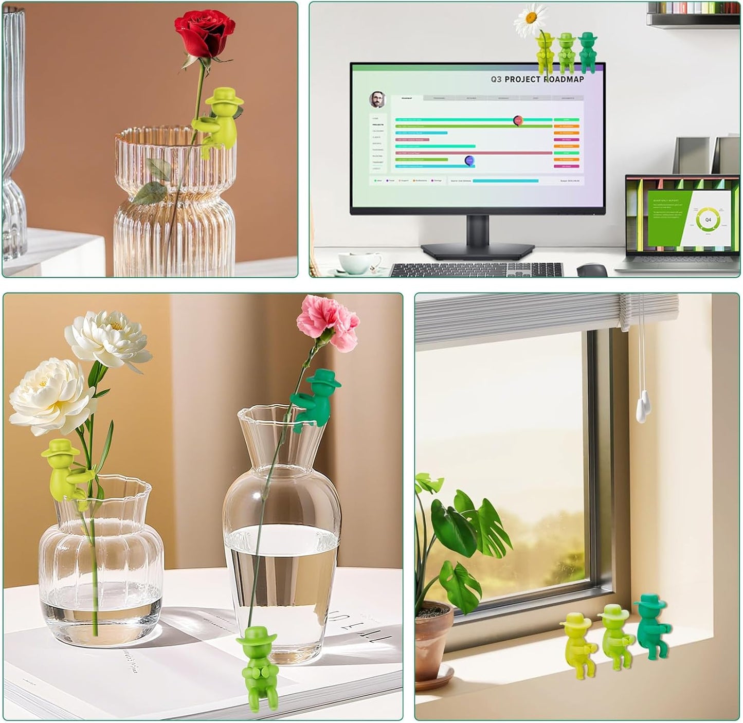 3 Pcs Plant Propagation Buddy, Propagated Plant Holders for Sprouts, Stems & Shoots and cuttings, Sturdy Support for Indoor Plants & Propagation Station Use, Ideal Gifts for Plants Lovers