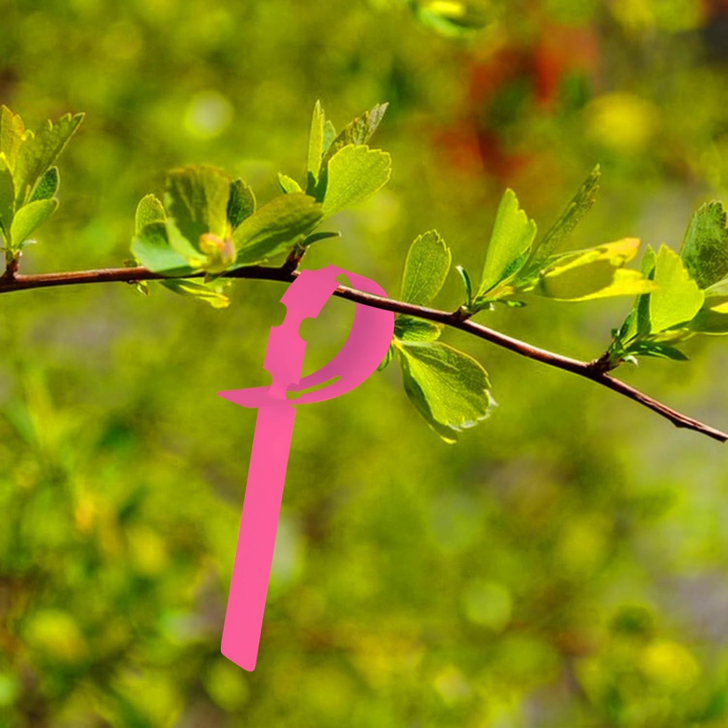 Plant Labels Yuanling Plastic Plant Tree Tags Wrap Around Hanging Tags Nursery Tree Markers Adjustable Garden Labels for Indoor Outdoor Gardening Plants (Pink)