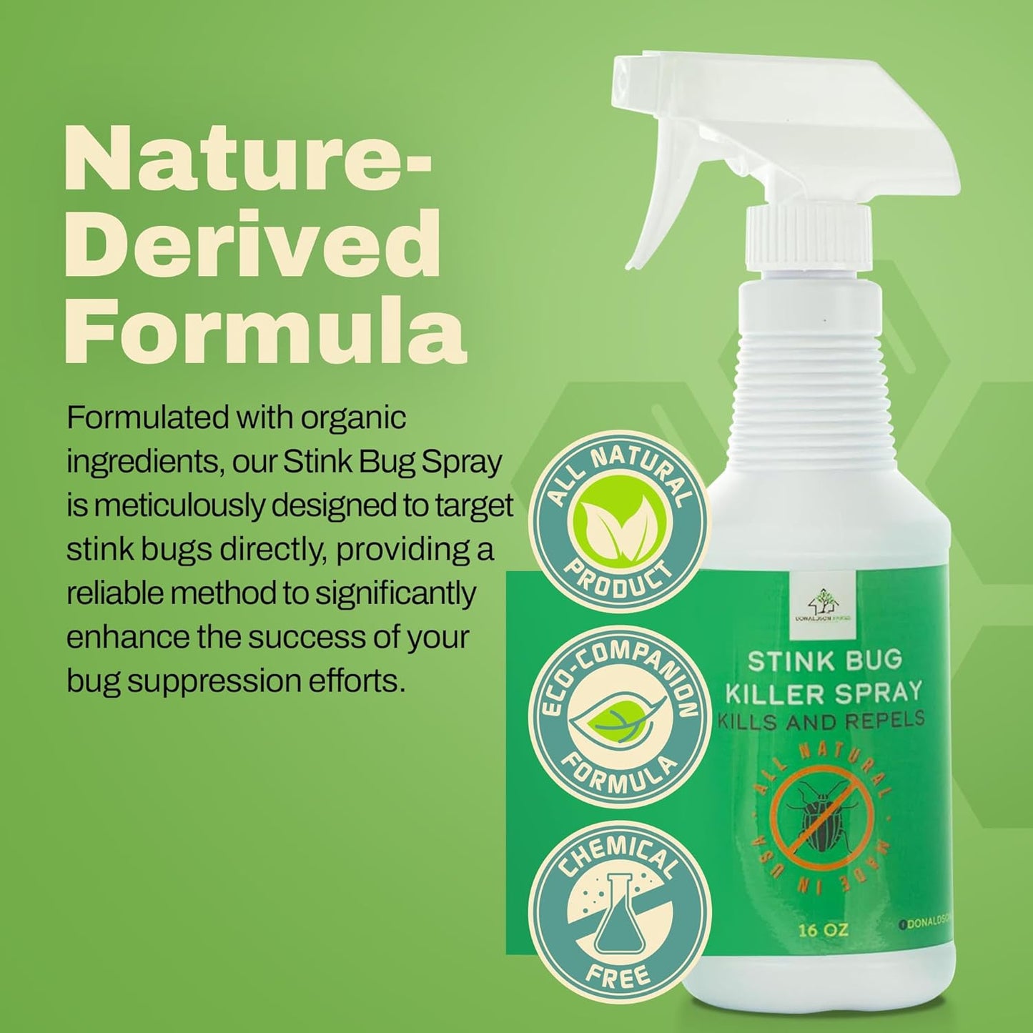 Stink Bug Spray - Naturally Eliminate Stink Bugs for a Refreshing Home Atmosphere, Keeping Unwelcome Intruders at Bay, 16oz
