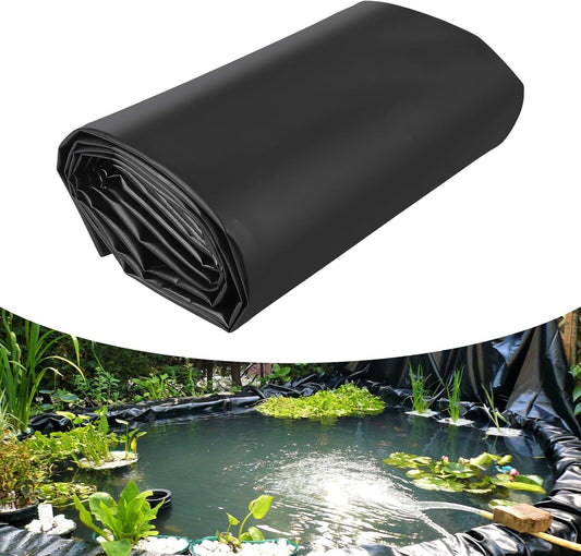45 Mil EPDM Pond Liner 15x25ft - Fish-Safe Rubber for Outdoor Ponds, Waterfalls, Koi Fish Ponds, Landscaping - Puncture Resistant, UV Proofs, Durable, Flexible Water Barrier