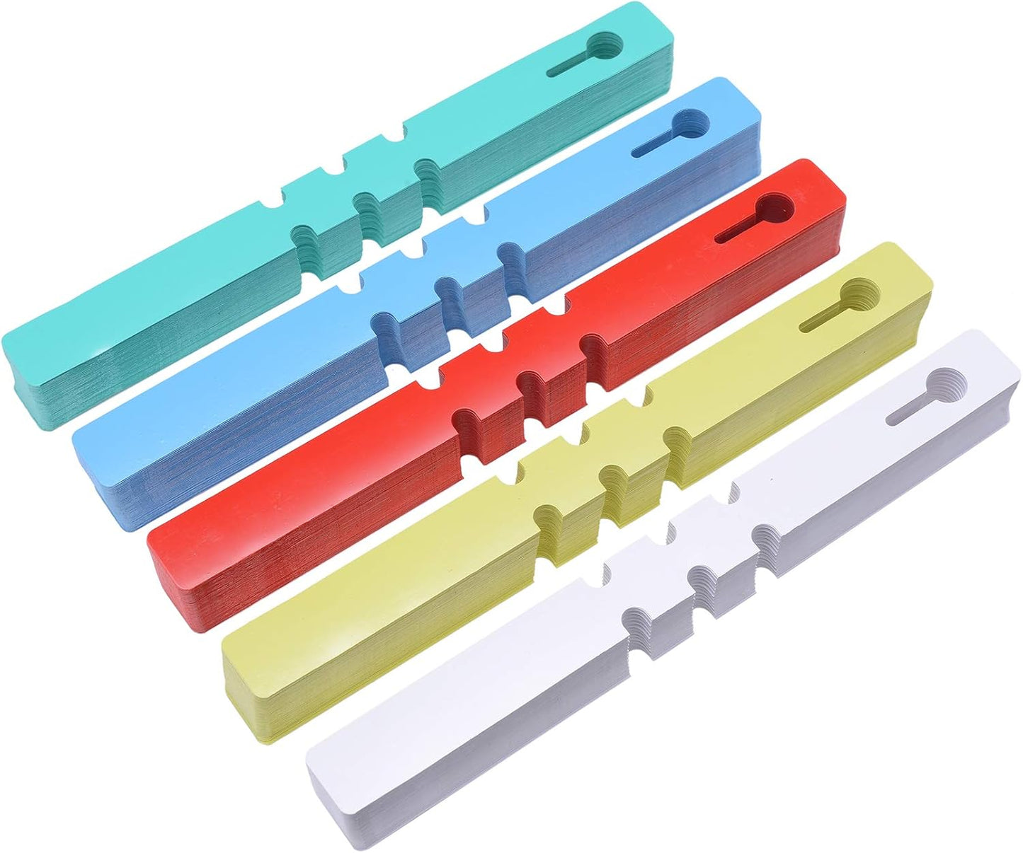 500 Pcs Wrap Around Adjustable Plant Tree Hanging Tags, Plastic Nursery Garden Waterproof Labels, Large Writing Surface (20x2cm, 5 Colors)