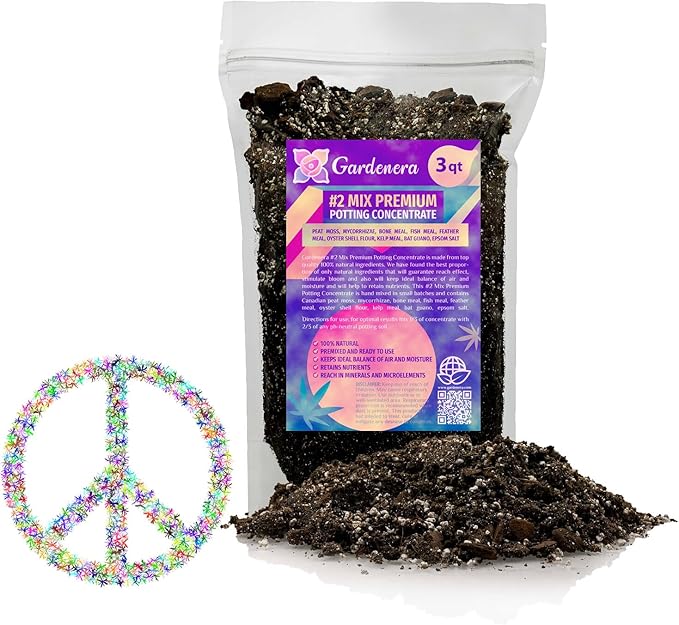 Organic Photoperiod Plants Potting Soil Mix - Perfect Balance of Nutrients, Drainage, and Aeration for Thriving Photoperiod Plants - 3 Quart