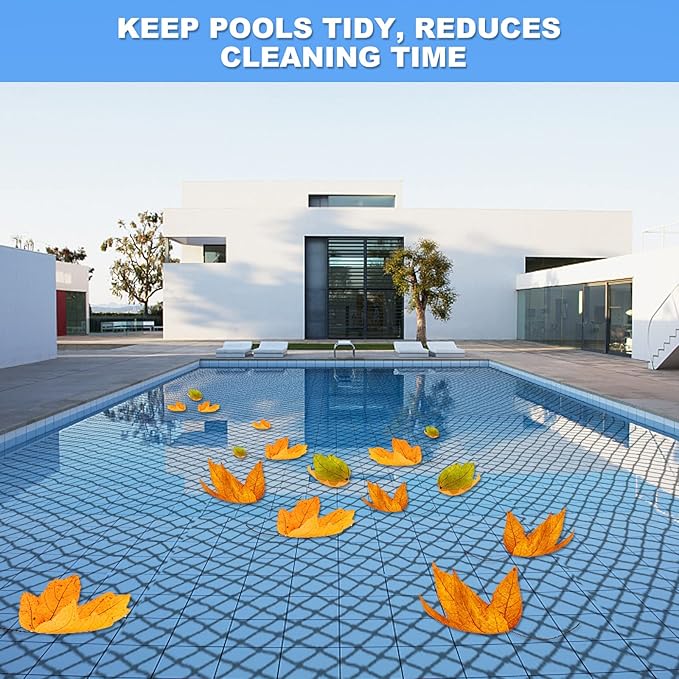 Pond Netting, 15 x 20 FT Pond Net Heavy Duty Pond Netting for Koi Ponds, Garden Pool Fine Mesh Netting Kit for Leaves, Protects Koi Fish from Birds Cats Predators, with 14 Stakes and 30 Cable Zip Ties