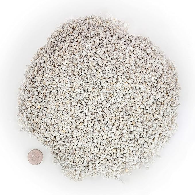 Organic Perlite - Medium/Fine Grade (1 Quart Bag) Horticultural Soil Amendment for Indoor & Outdoor Container Plants for Drainage Management and Enhanced Growth