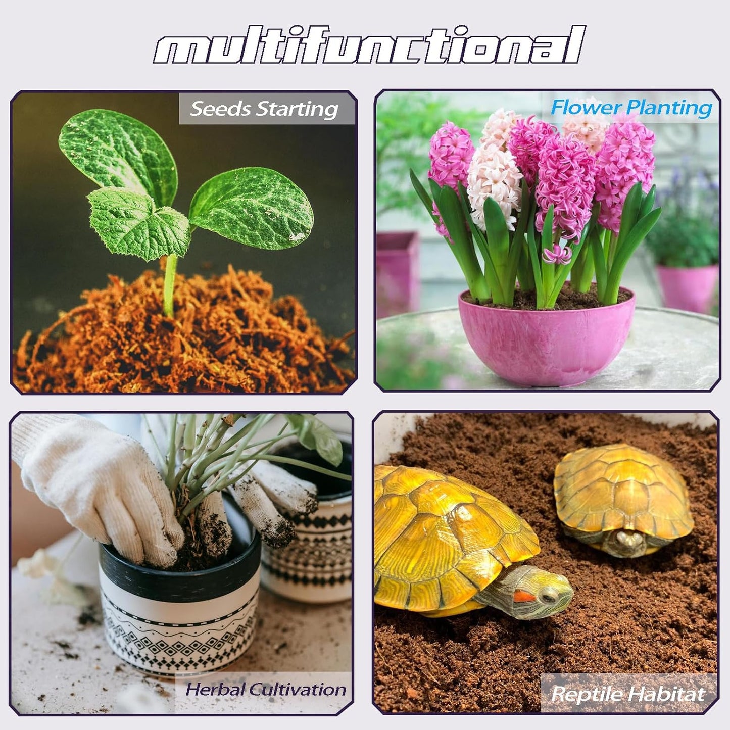 56 Pcs 50mm Compressed Coconut Coir Potting Soil,Coco Coir Pellets for Plants,Coco Fiber Pellets for Planting, Garden, Bonsai, Vegetables & Flower