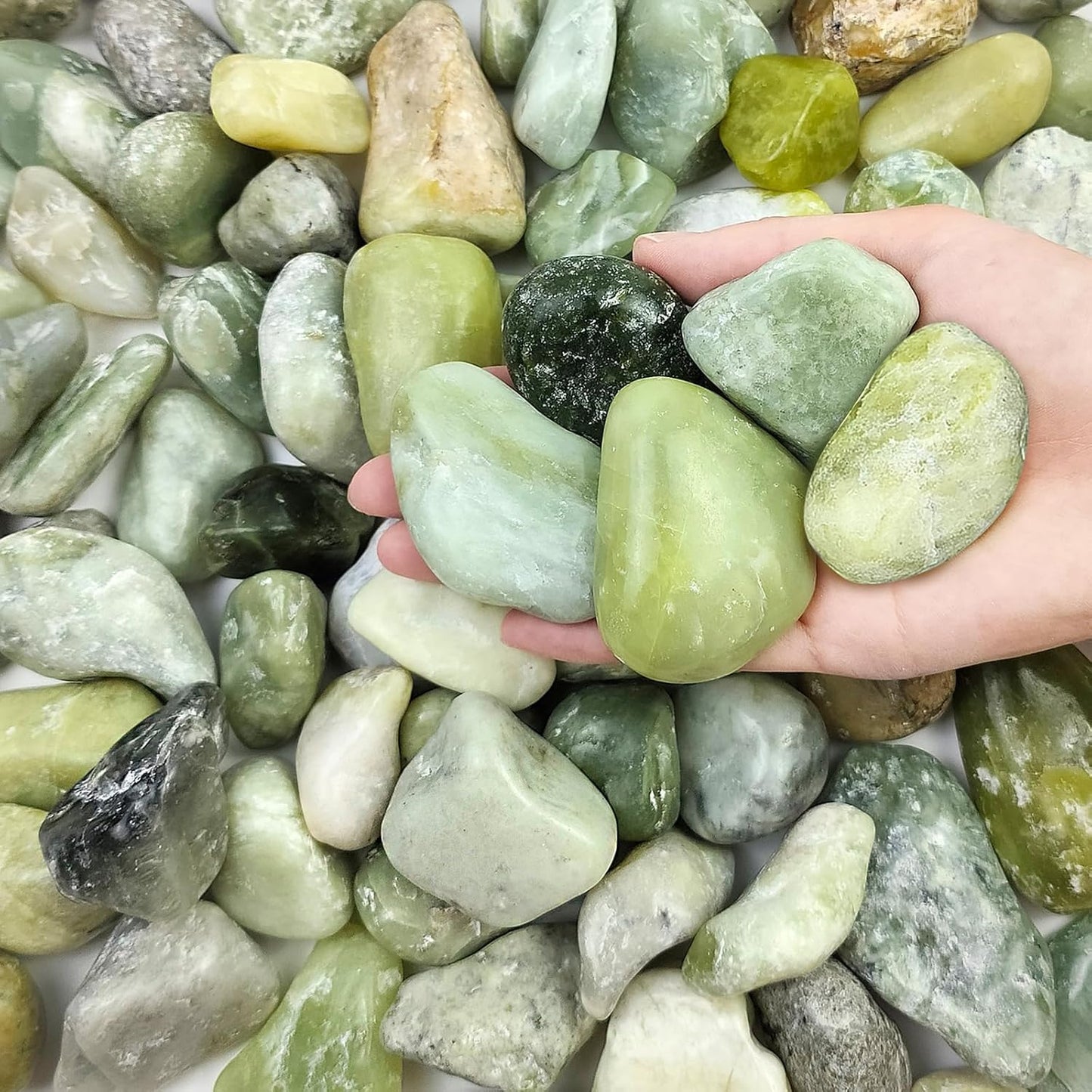 20 lbs River Rocks for Landscaping, 2-3 Inch Large Decorative Pebbles for Plants Indoor, Vases, Backyard, Crafting and Garden