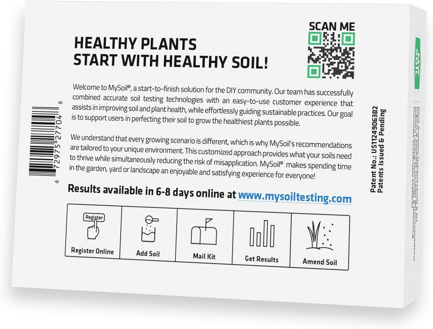 MySoil Soil Test Kit 2 Pack, Unlock Your Lawn & Garden Potential, Complete & Accurate Nutrient and pH Analysis with Recommendations Tailored to Your Soil and Plant Needs