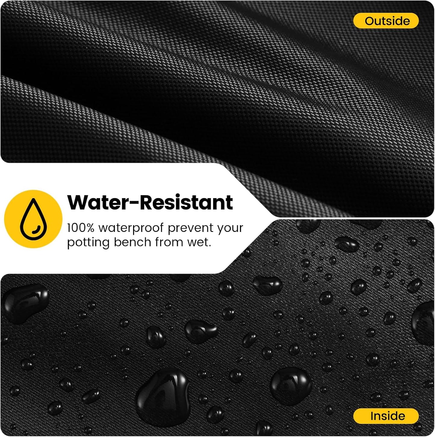 Outdoor Garden Potting Bench Table Cover,Waterproof UV Resistant Garden Potting Bench Table Cover - Protect Your Outdoor Workstation 36" L x 20" W x 43" H