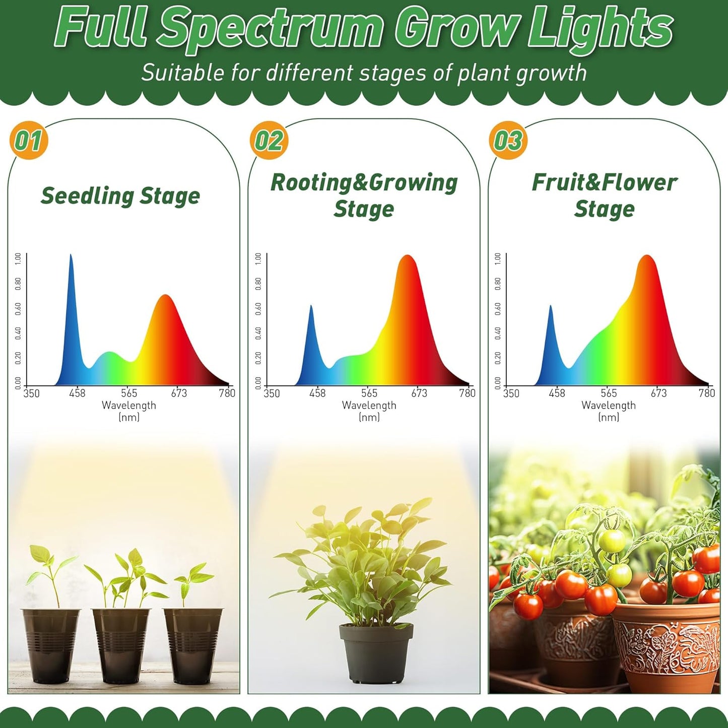 Dreyoo Plant Stand with Grow Light Indoor, 5 Tier 5 Potted Sturdy Metal Plant Shelf, Multiple Holder Tall Ladder for Display Flower Corner Living Room Office(White, Wood Color)