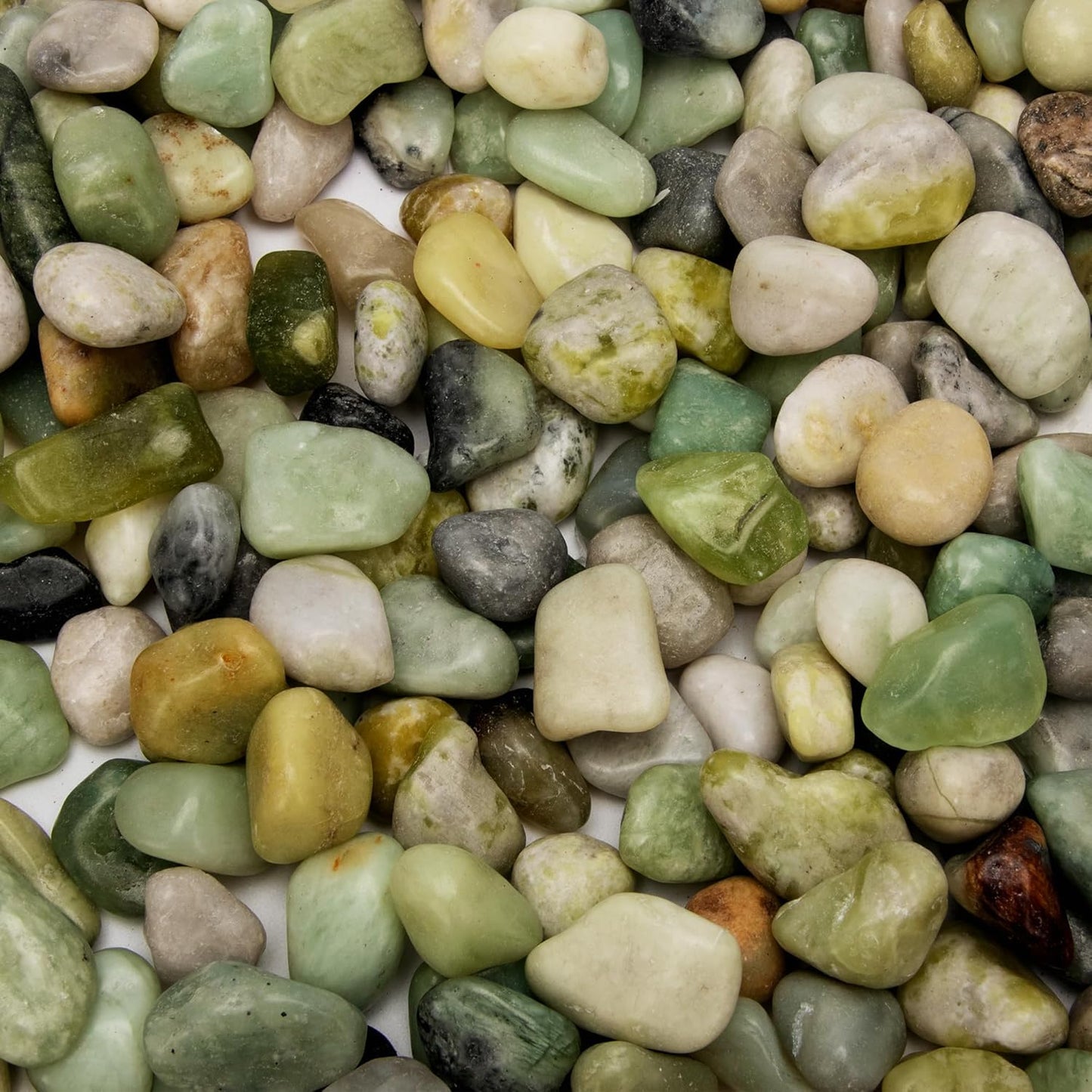 18 Pounds Jade Pebbles River Pea Rocks for Succulents Cactus Plants Decorative Stones Gravel