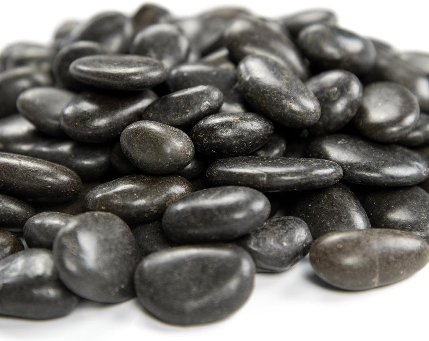 MSI Decorative Polished Black Pebbles, 0.4 Inch, 40 lb. Bag