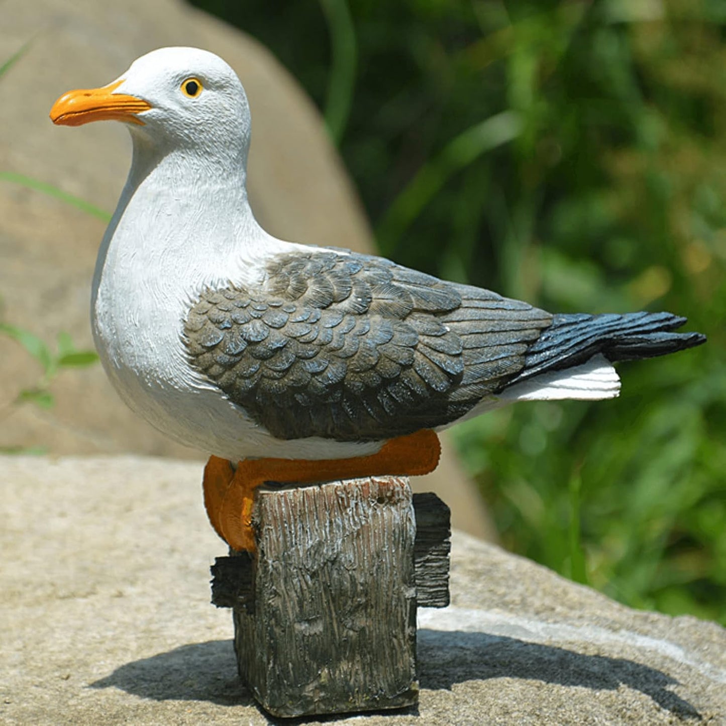 Coolboy Real Seagull Figurine - Garden Bird Statue, Decorations for Home & Outdoor Patio