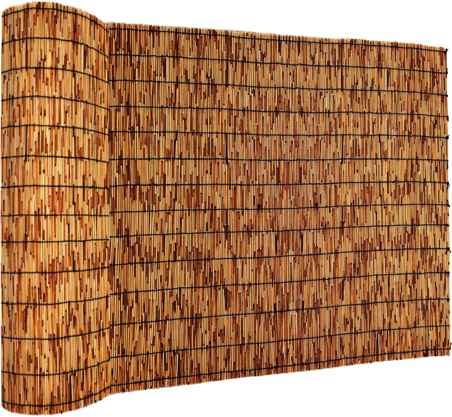 Reed Fencing Rolls,Patio Privacy Screen 5 Feet High,Decorative Bamboo Fence Rolls for Patio Balcony Garden Backyard Outdoor,5x10FT