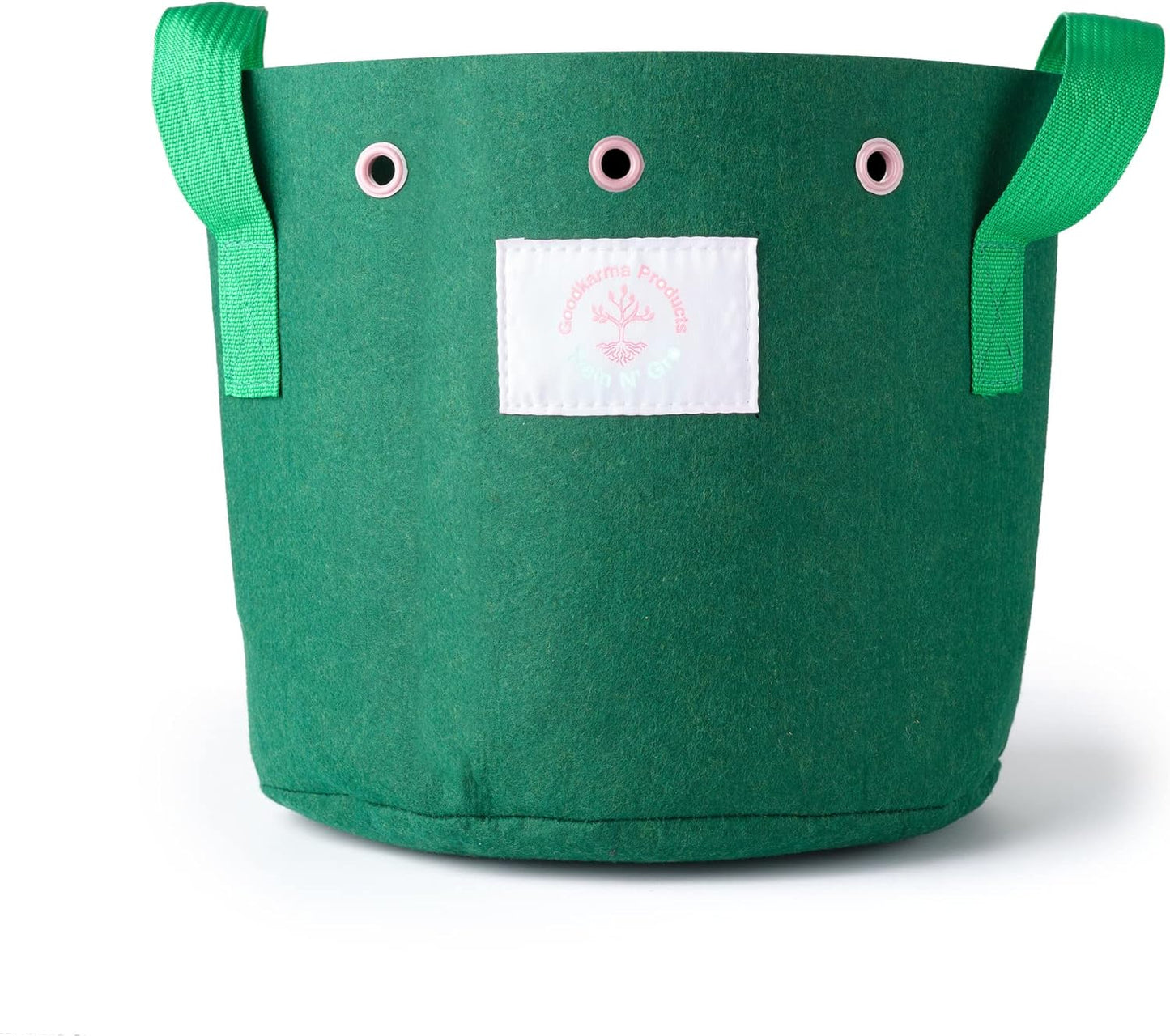 Train N' GRO - 5 Gallon Sustainable Aeration Non-Woven Grow Bags w Low Stress Training Holes - 3 Pack, for Grow Tent / Indoor / Outdoor. Superior Drainage + Breathability for Plants Vegetables + Fruit