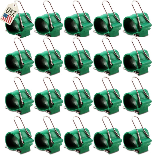 Reusable Greenhouse Clips Made in USA – Orchid Clips, Plant Support Clips & Cord Clips – Heavy-Duty, Weather-Resistant & Durable – Secure Stems, Vines, Wires, Cables, Tomato Plants – Indoor & Outdoor