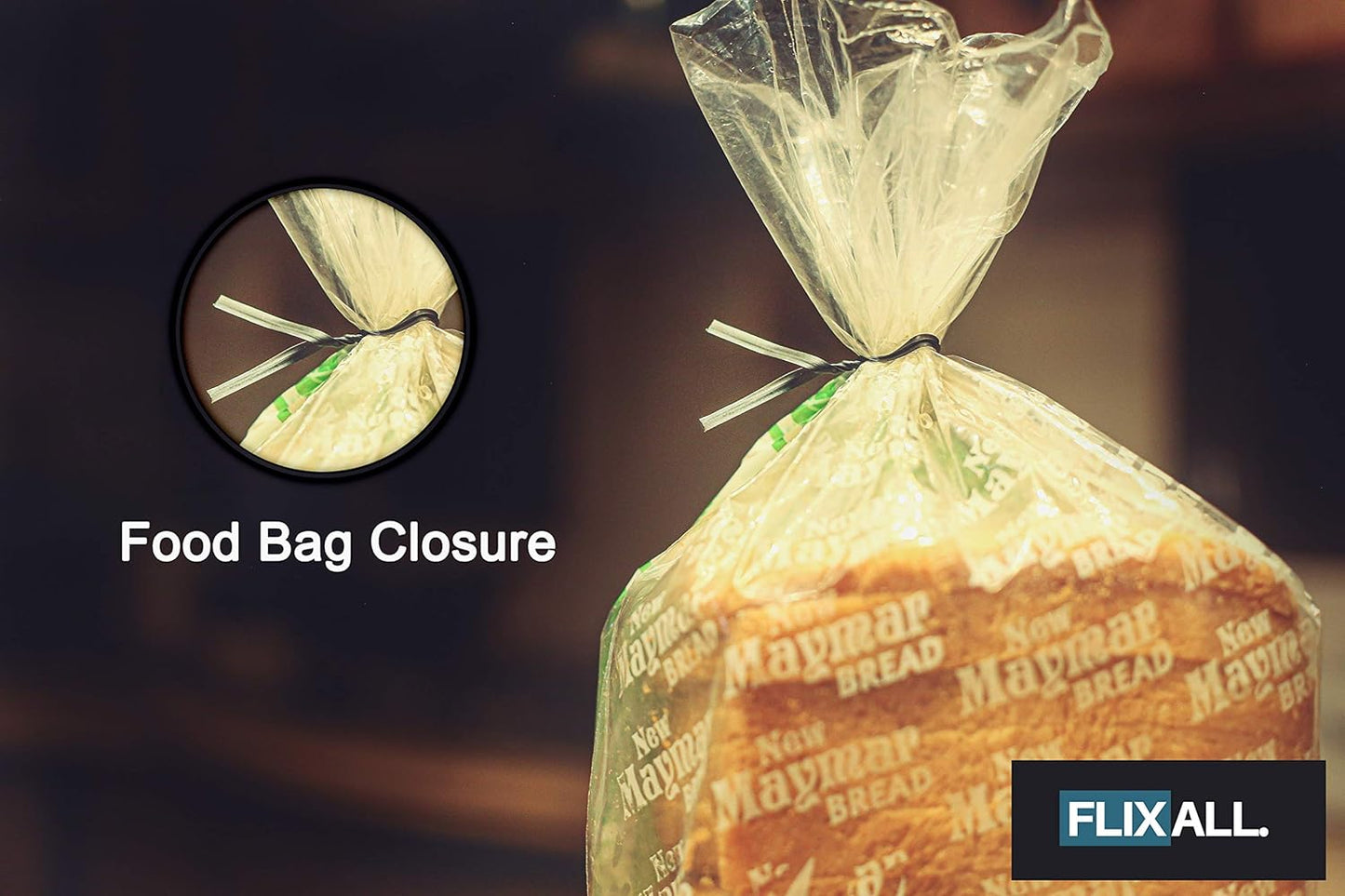 5 inches Twist Ties Pack of 250 - Premium Quality Reusable Black Plastic Coated Ties for Household and Office use