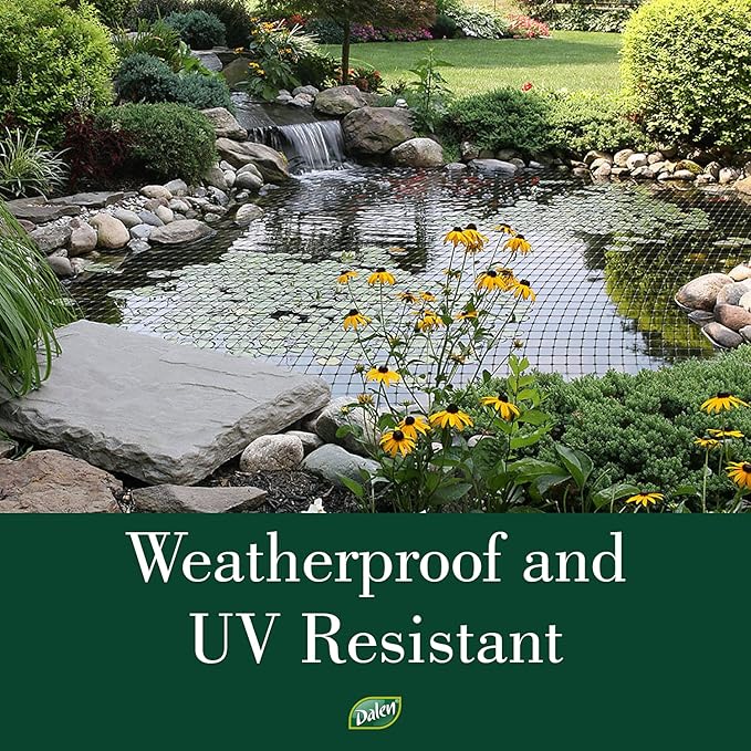 Dalen Pond & Pool Netting – Outdoor Water Garden Cover – Protective Mesh for Fish & Aquatic Life - 3/8" Mesh - (28' x 45')