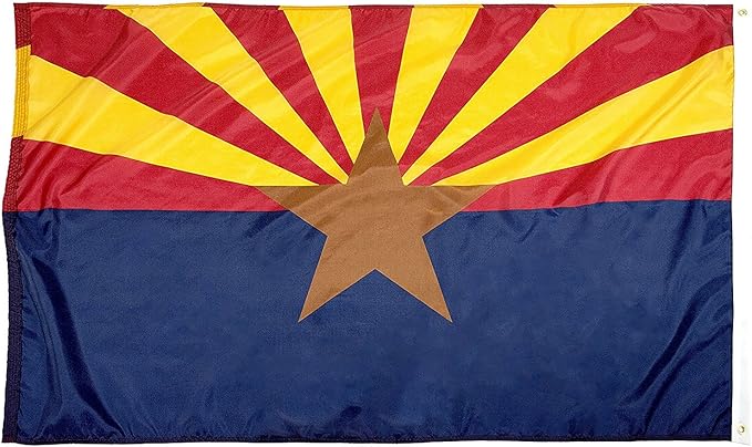FlagSource Arizona Nylon State Flag, Made in the USA, 3x5'