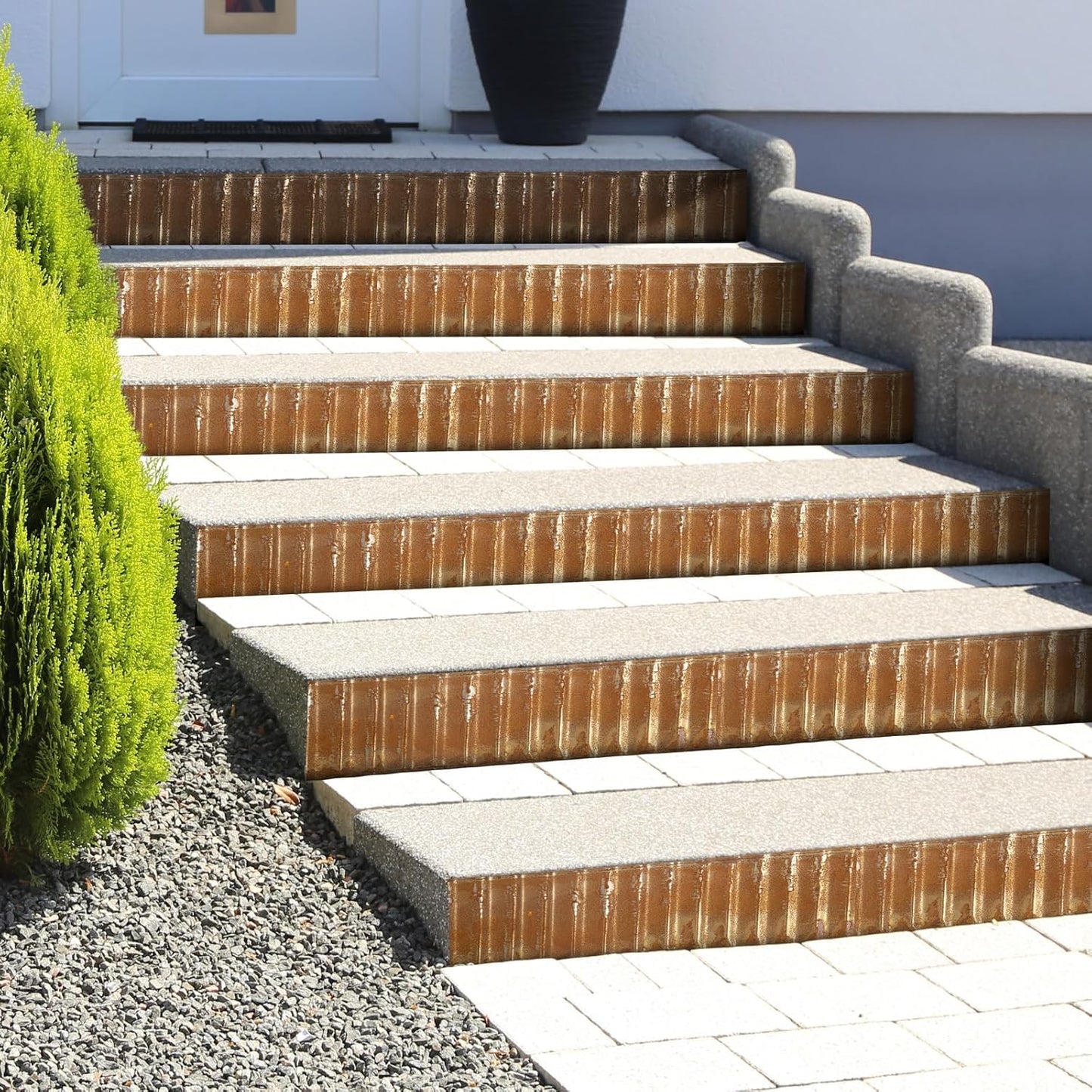 LAVEVE Corrugated Metal Garden Edging 6" x 20Ft, Landscape Edging Border for Lawn, Flower Bed, Garden Fence, Paver Edging (Real Rusted)