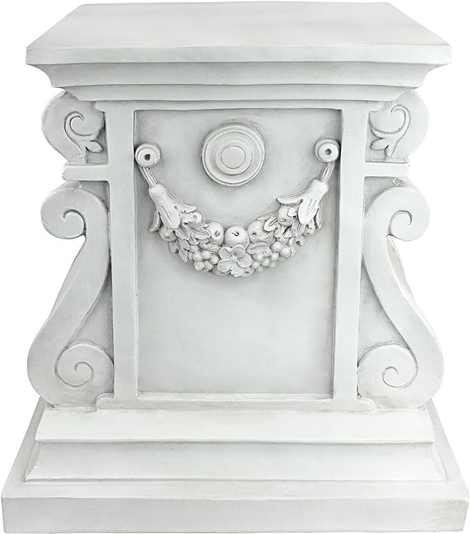 Design Toscano NG314100 Statuary Garden Base Riser, Large, Classic Plinth