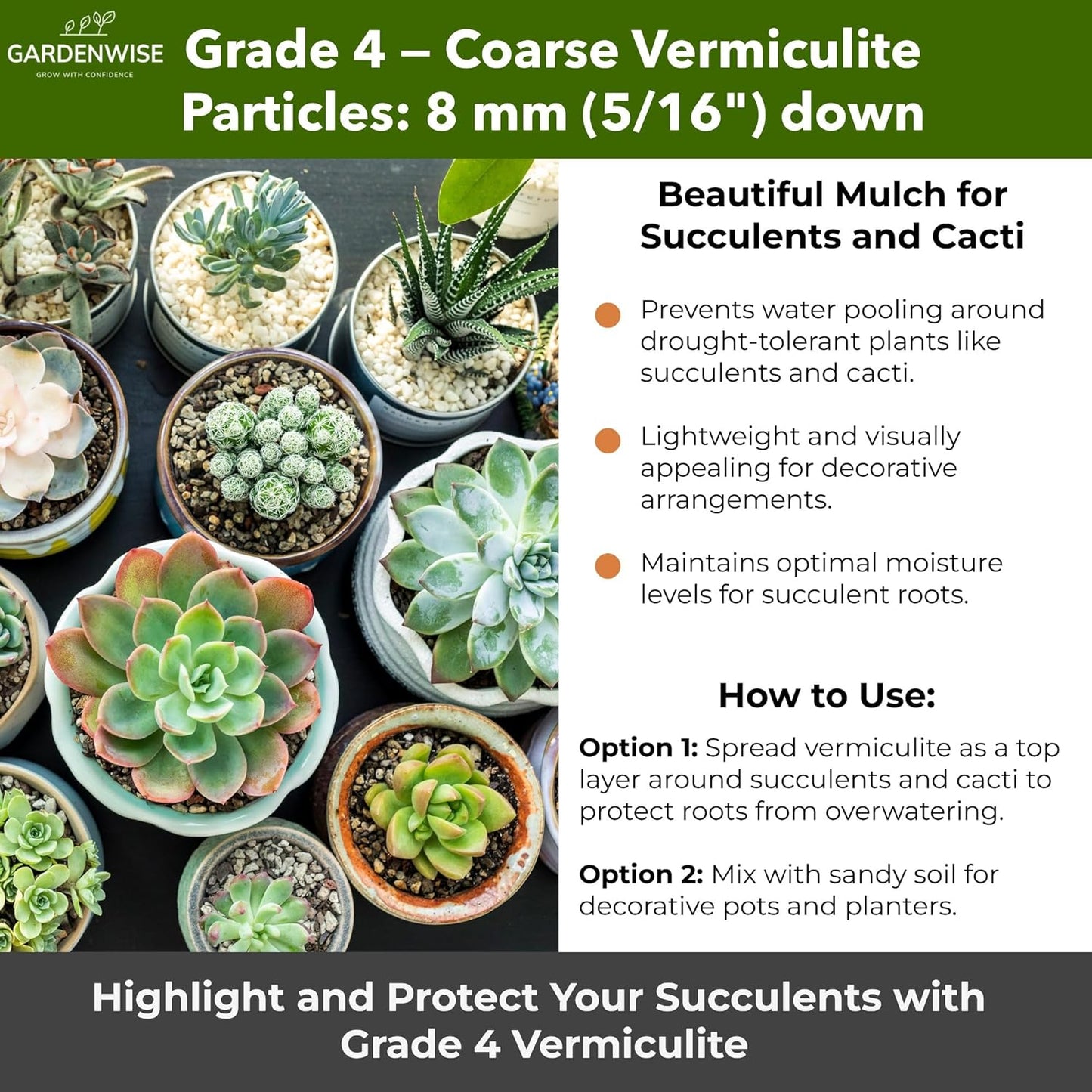 Organic Coarse Vermiculite for Indoor Gardening Plants and Mushrooms – Enhances Soil Aeration, Seed Germination, Rooting Cuttings – Small Packages and Bulk (Vermiculite Grade 4 – Coarse, 1 qt)