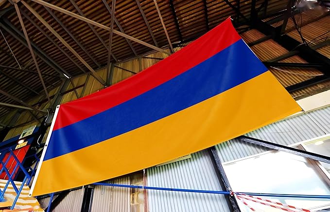 Armenia Extra Large Flag 6x10FT Giant Armenian National Polyester Flag With 3 Grommets For Patriotic Armenian Themed Festival Events Party Decoration (Armenia, 6x10FT)