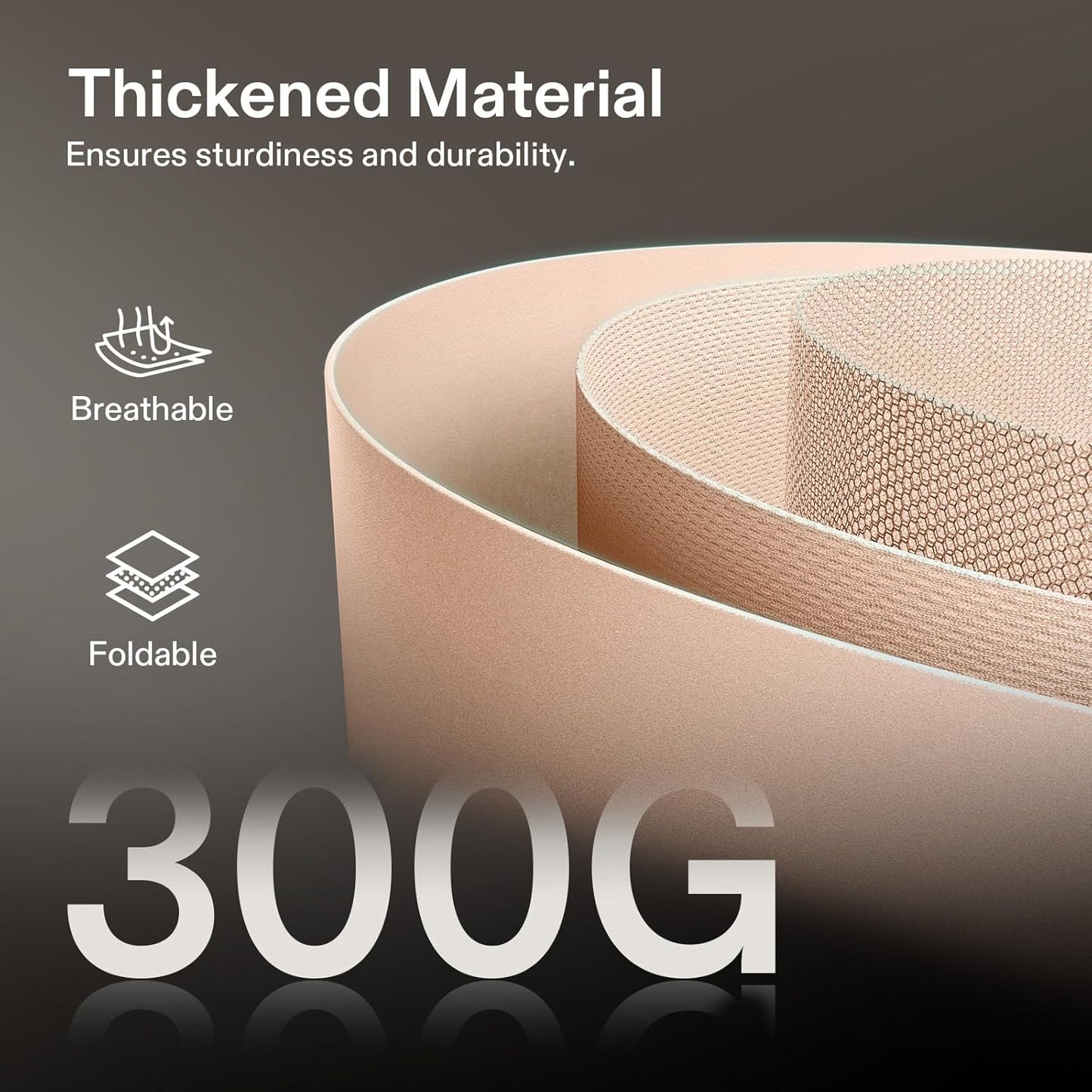 VIVOSUN 5-Pack 20 Gallons Grow Bags Heavy Duty Thickened Nonwoven Fabric Pots with Strap Handles Tan