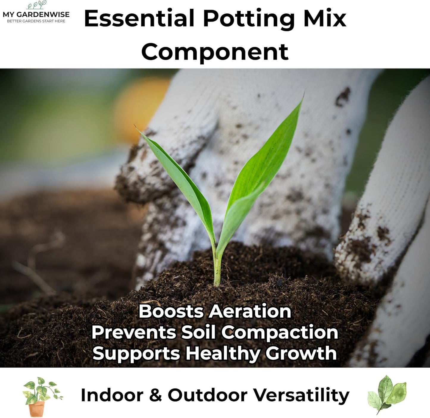 Peat Moss for Plants – Organic Sphagnum Peat Moss for Orchids, Terrariums, Seed Starting, Reptiles & Potting Soil Mix (5 quarts)