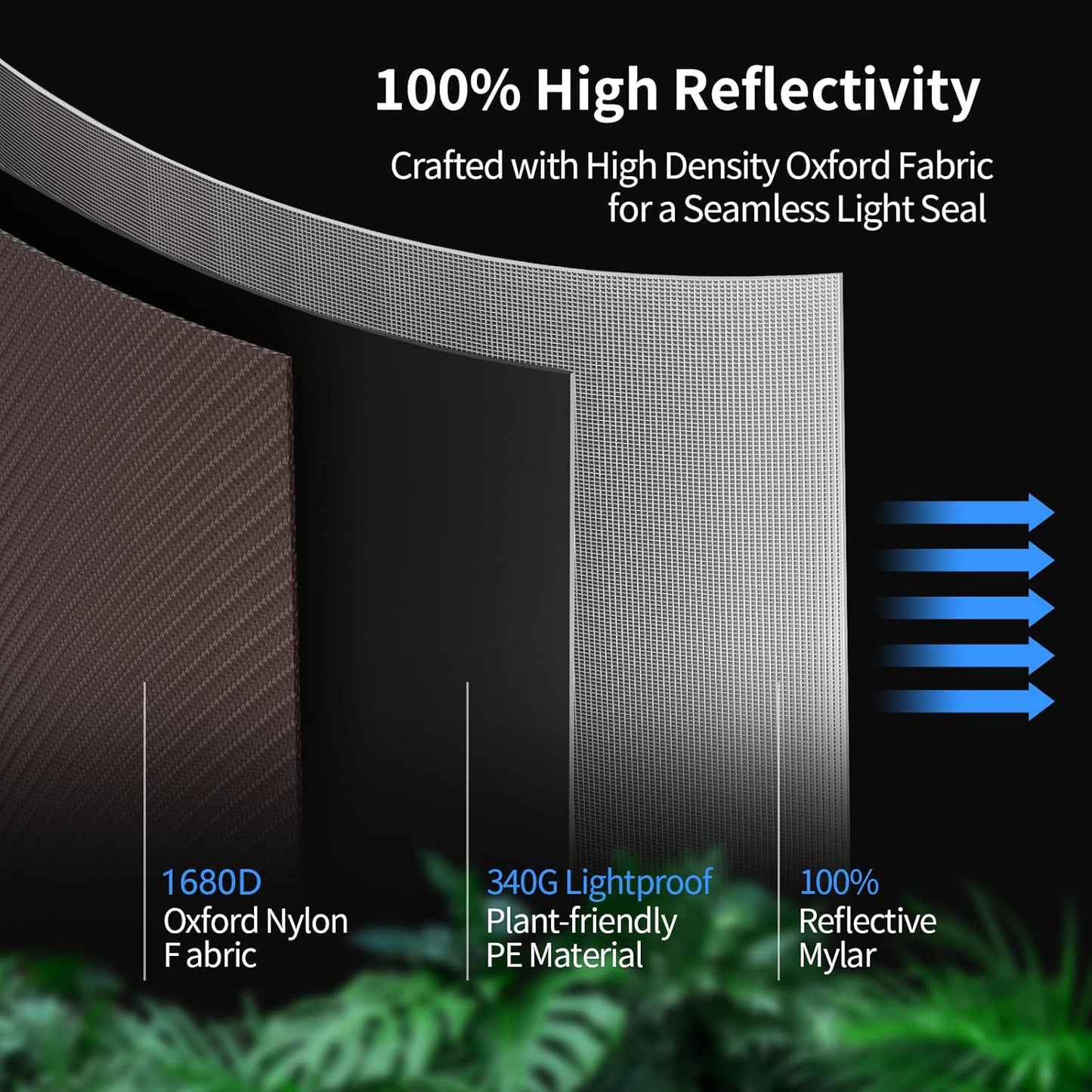 ATOUR 4x2 Grow Tent, 48"x24"x72''High Reflective Mylar 1680D Hydroponic Grow Tents, Waterproof Grow Tent with Double Cleart Observation Door and Floor Tray, for Indoor Plant Growing