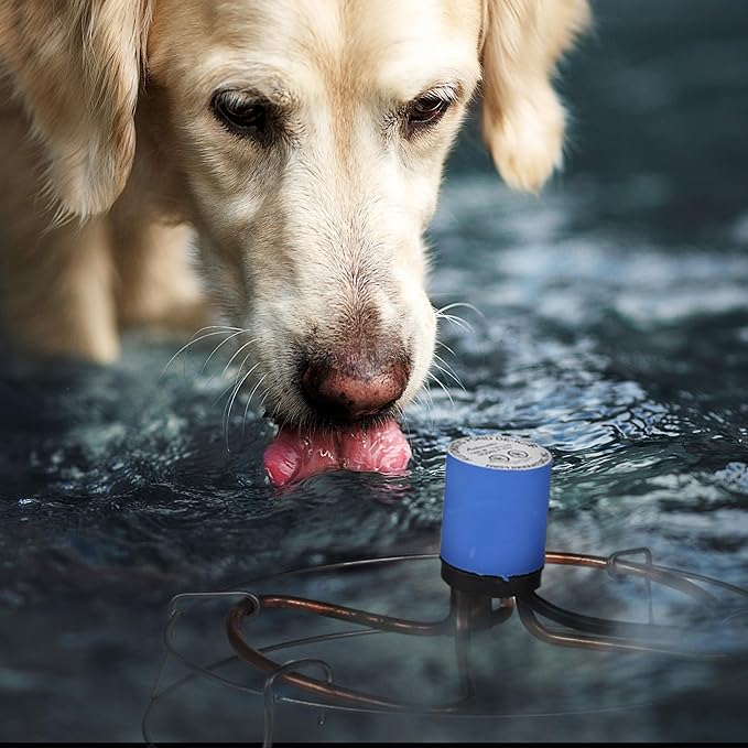 Farm Innovators 1500 Watt Cast Aluminum Submergible Water Tank Heater Deicer with Self Regulating Thermostat for Farm and Home, Silver