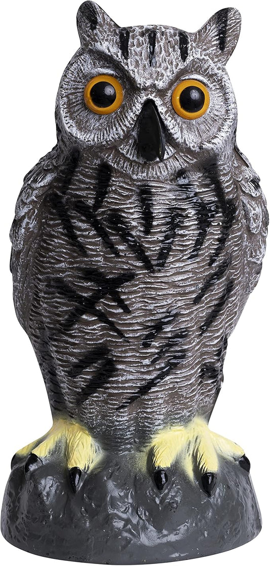 Galashield Owl Decoy to Scare Birds Away | Plastic Owls to Scare Birds Away | Owl Statue for Garden & Outdoors