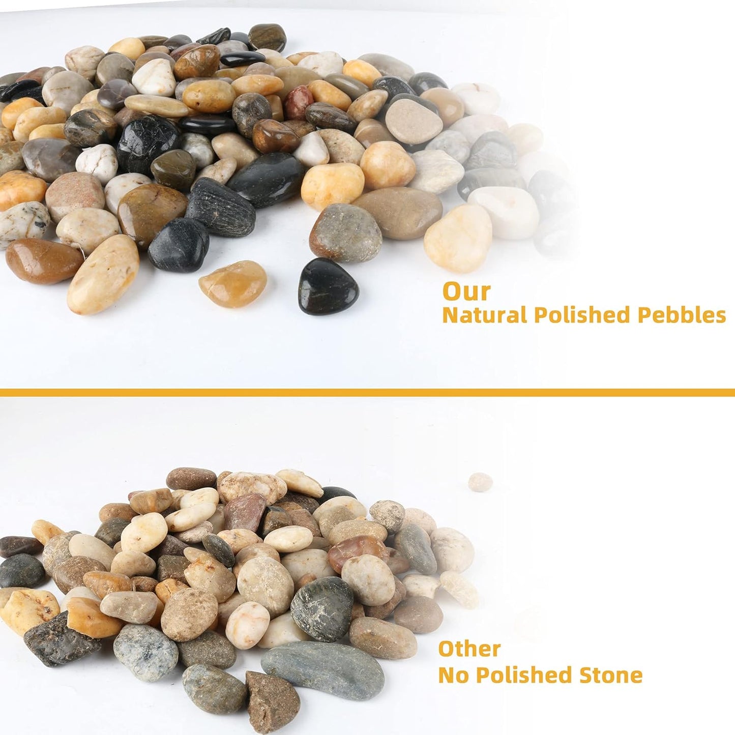 Anothera 18-lb Bulk Bag Pebbles for Plants 1-1.5 ” Aquarium Gravel River Rocks Garden Outdoor Decorative Stones