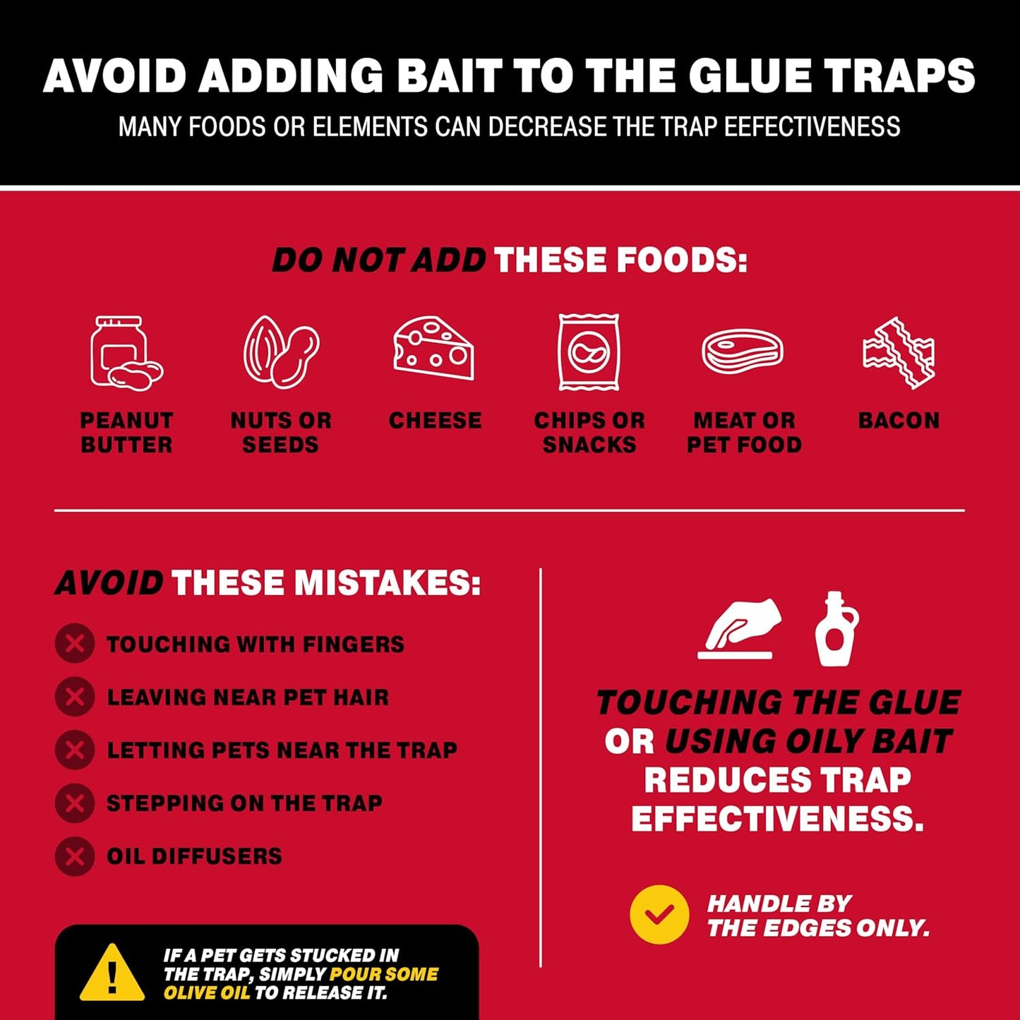 Catchmaster Max-Catch Mouse & Insect Glue Trap 72PK, Mouse Traps Indoor for Home, Sticky Pest Control Adhesive Tray for Catching Bugs, Non Toxic Bulk Unscented Glue Boards