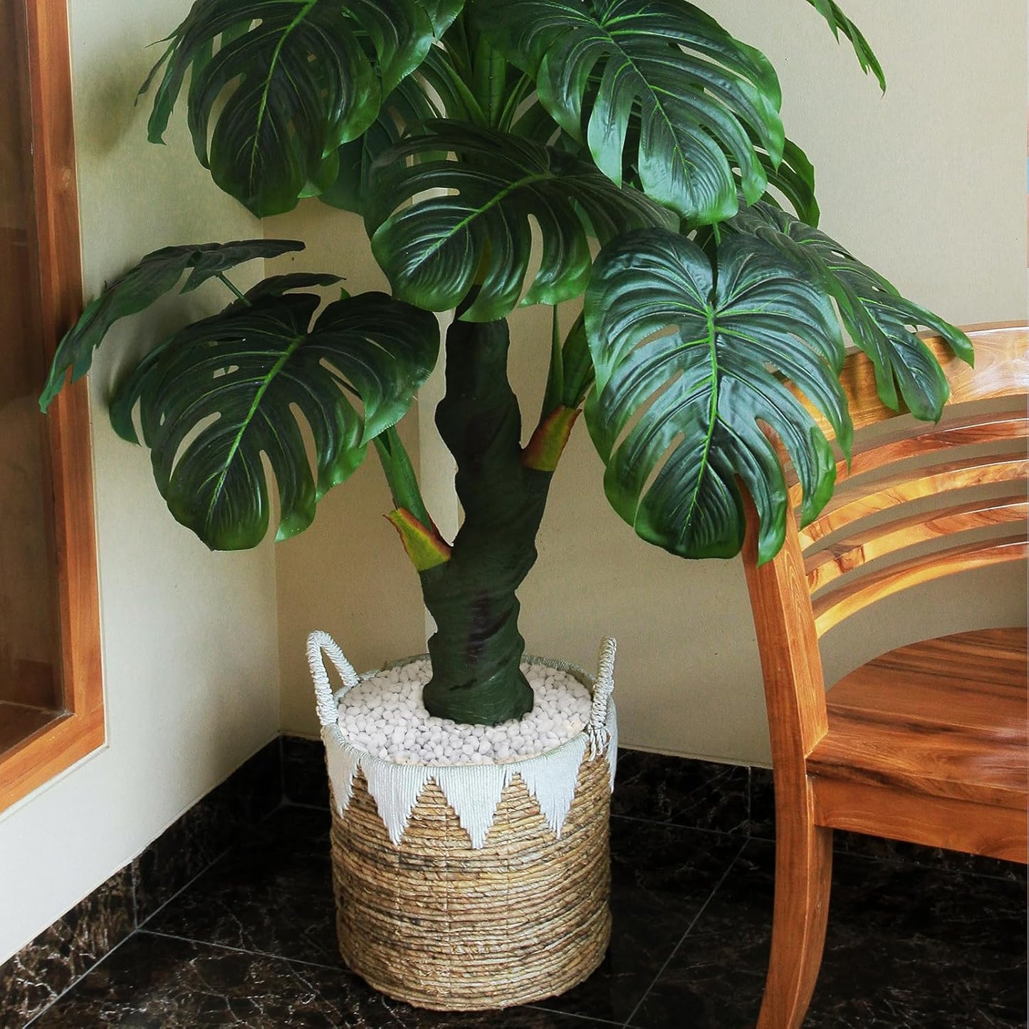 15lbs White Rocks, 3/8 Inch Small White Pebbles for Plants, Vase, Garden, Decorative Pea Gravel for Landscaping, Polished