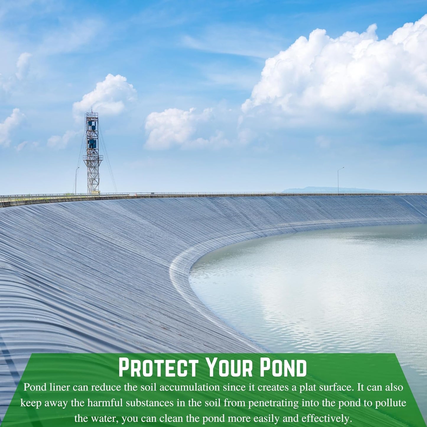 Farm Plastic Supply - 8 Mil Black/White Pond Liner - 8 Mil Fish Pond Liner, Pond Liners for Outdoor Ponds, Koi Ponds, Garden Fountain, Waterfall, Containment Liner (40' x 10')