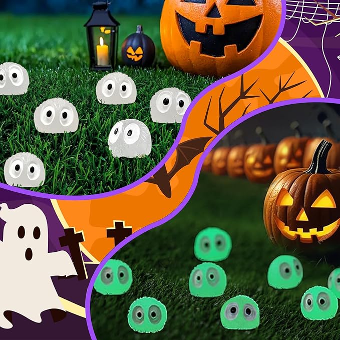 Glow in The Dark Tree Elves Fairy 60Pcs Mini Resin Elf Fairy Garden Accessories Little Briquettes Elves Miniature Figurines, Micro Landscape Gnomes Dollhouse Ornament Potted Plants Decorations