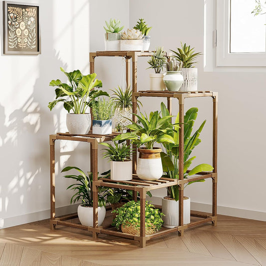 Bamworld plant stand indoor, brown