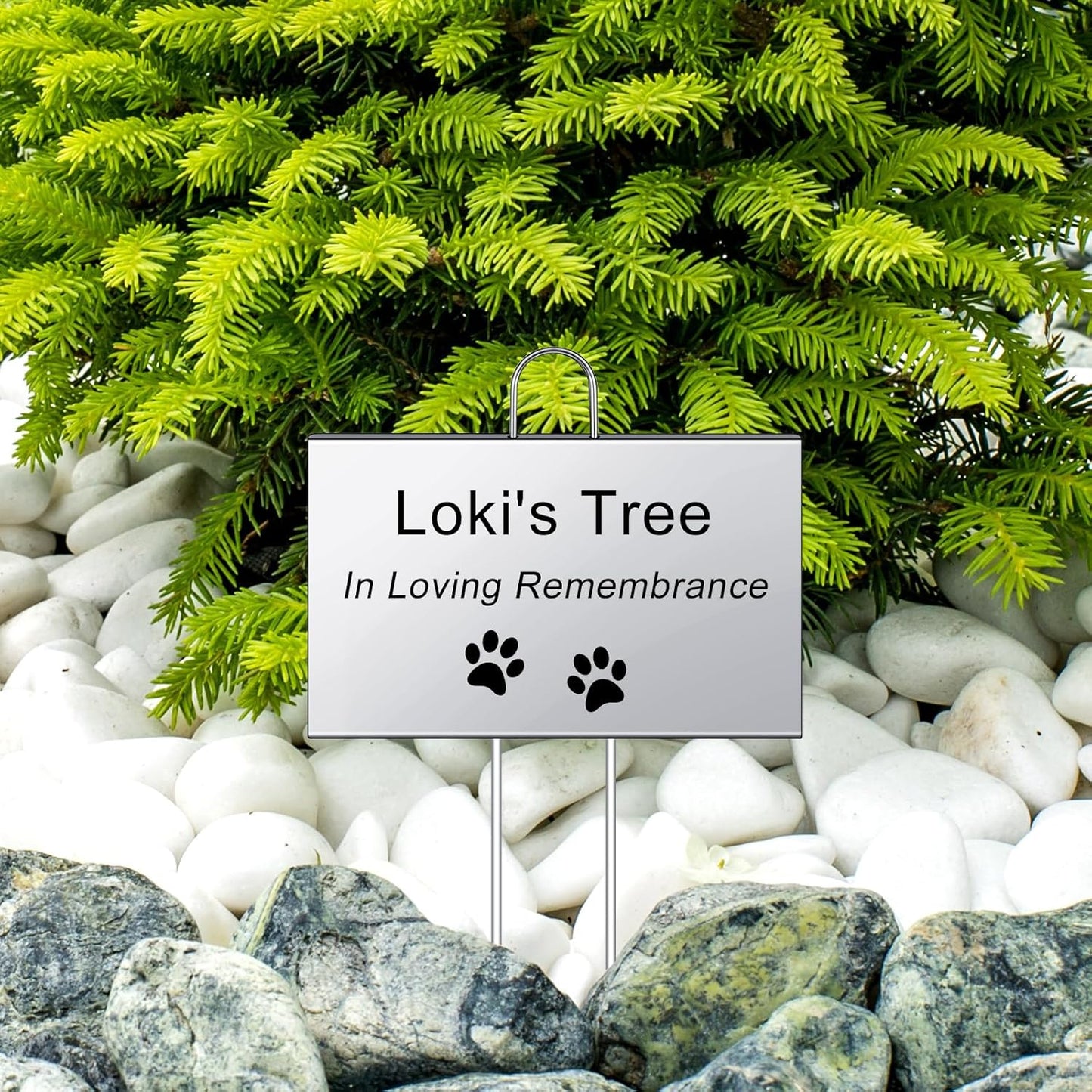 Landhoow 50 Pcs Large Garden Plant Markers Metal Plant Labels Sign 4'' x 6'' with 11'' Stake Weatherproof Waterproof Garden Sign for Outdoor Seedlings Herbs Vegetable Greenhouse, Silver