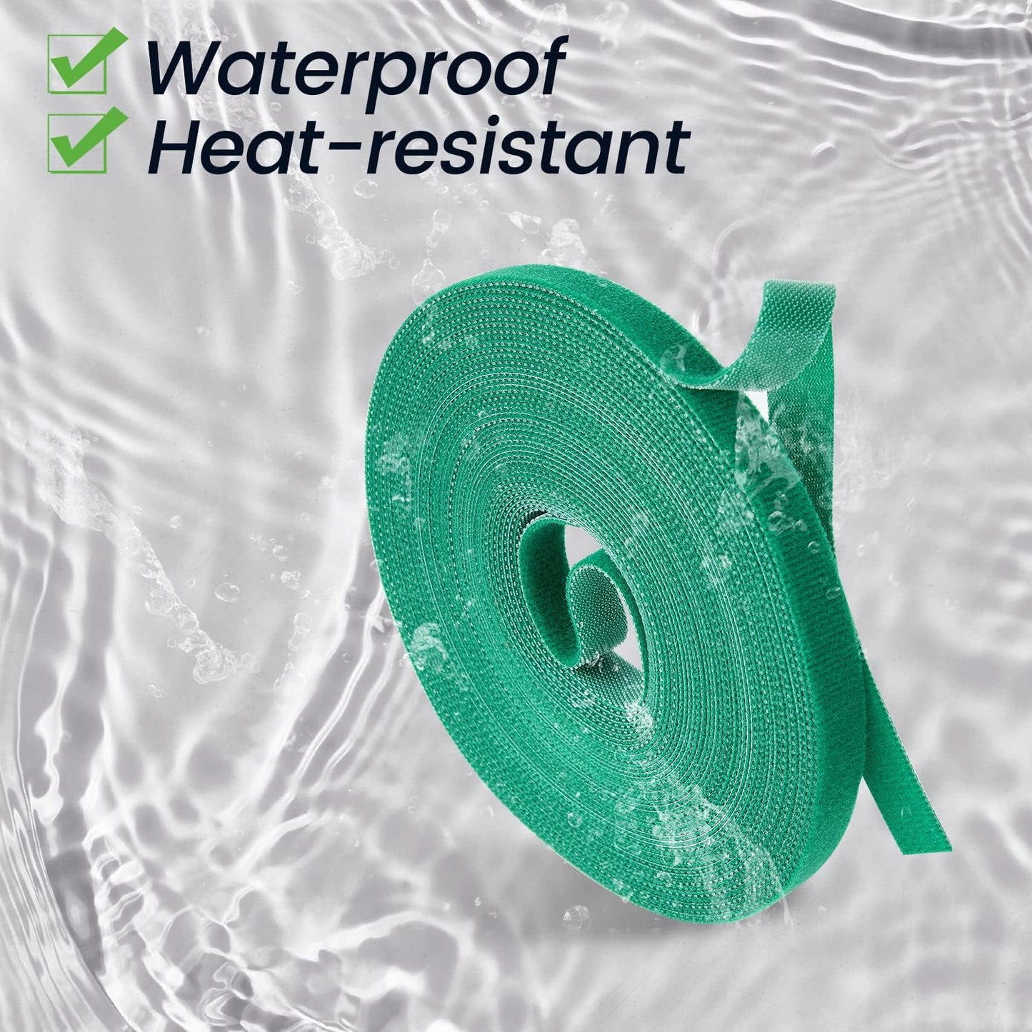 Plant Tape, 6 Roll 196 Ft Green Garden Tape, Twist Ties for Plants 1/2", Plant Supports, Garden Ties for Climbing Plants, Plant Twist Tie for Plant Gardening, Home, Office