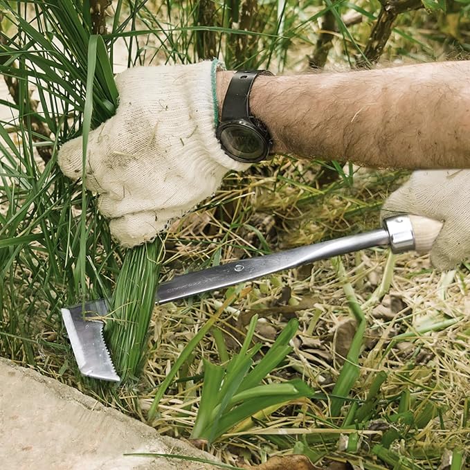 Hand Weeder Puller Tool, Dandelion Fork Weeding Knife Tool - 2023 New Garden Tool for Weeders Easy Quick Clean Removal Root Digging - Original Multi Use Rust-Resistance (13in)